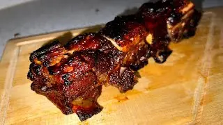 Безумно вкусные свиные рёбрышки в соусе барбекю!