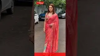 #nushrattbaruccha spotted in the film city as she promotes her upcoming movie #Akelli #shorts