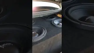 4 САБВУФЕРА в БАГАЖНИК ВАЗ 2110. #автозвук #сабвуфер #skaraudio #ваз2110тюнинг #бюджетно