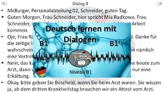 Dialoge B1  | Deutsch lernen durch Hören | 3 |