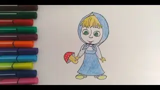КАК НАРИСОВАТЬ МАША/HOW TO DRAW А MASHA/MASHA RASMINI CHIZISH/СУРОТ ТАРТУУ МАША/СУРЕТ САЛУ МАША