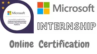 Microsoft Internship online with free certification