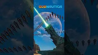 Alien Laser Destroys Airship Fleet #subnautica #gaming #shorts