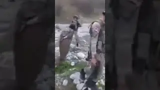Türk askeri çatışma sonrası pkklı teröristi sağ ele geçirdi yakalanma anı / Jöh Pöh Komando