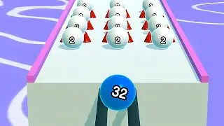 Satisfying Mobile Games 2023 - Ball Run 2048 All Levels Gameplay Walkthrough Android ios max