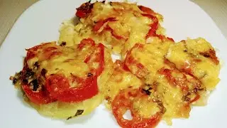 ШНИЦЕЛИ из КАБАЧКОВ в духовке,с помидорами и сыром. Самый простой и быстрый рецепт на ужин,или обед.