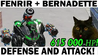 CRYPTIC FENRIR + BERNADETTE 615000 HP! DEFENSE AND ATTACK! WAR ROBOTS DEVASTATOR + 2 HAVOS MK2