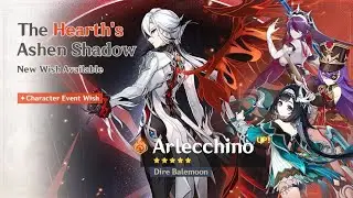 Genshin Impact Arrlechino Banner Wishing with 40 Pity