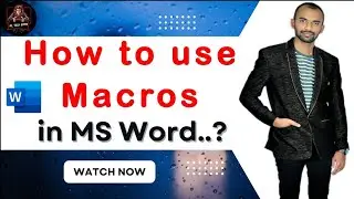 How to use Macros in ms word ? एमएस वर्ड में मैक्रोज़ का उपयोग कैसे करें #msword #macros