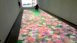 Интерактивный пол листья