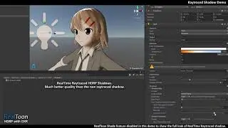 RealToon HDRP with DXR (RealTime Raytraced Shadow)