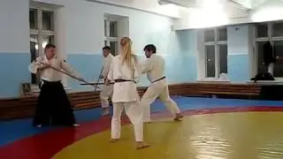 Работа с дзё в четверке