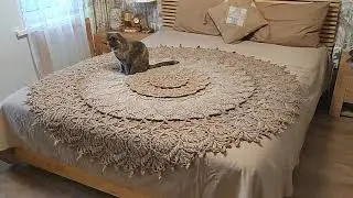 Королевский ковер крючком готов Своими руками 