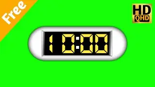 10 minute Countdown Green Screen ।। No Copyright 