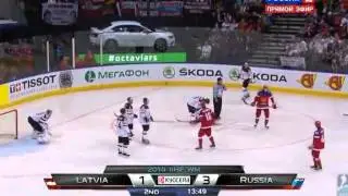 ЧМ 2014 Минск, Групповой этап, Россия-Латвия