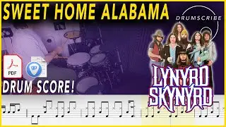 Sweet Home Alabama - Lynyrd Skynyrd | DRUM SCORE Sheet Music | 