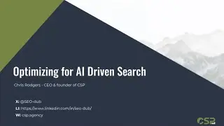 Search Engines, Chatbots, and SEO: Optimizing Content for AI Driven Search | CSP