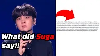K-POP News | Suga Speech, BTS Awards, & AOA Yuna Drama!