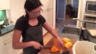 How To Chop Up A Butternut Squash (Periscope Video)