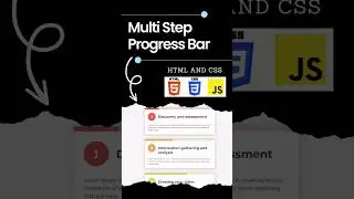 Multi Step Progress Bar Pure CSS HTML🔥 | Step progress bar | 