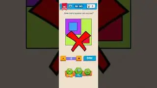 Level 142 - How many squares you see | IQ Boost | #walkthrough #viral #iqboost #trending