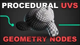 Automatic Procedural UVs with Geometry Nodes in Blender - Tutorial