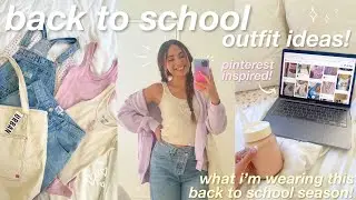 BACK TO SCHOOL OUTFIT IDEAS! 👚 pinterest inspired, picking out outfits, try on, etc