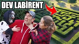 DEV LABİRENT ZOMBİDEN KAÇIŞ ! (İPHONE X AR ÇEKİLİŞ)