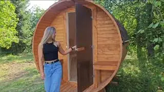 Баня-бочка, мангал, печь. 7771