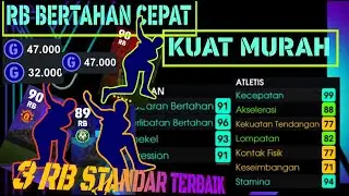 REKOMENDASI STANDAR RB BERTAHAN CEPAT KUAT MURAH | HARGA KAKI 5 STATISTIK ⭐5 | eFootball2024mobile
