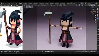 Character Modeling  - 6 | Blender 4.1 | Low Poly Character