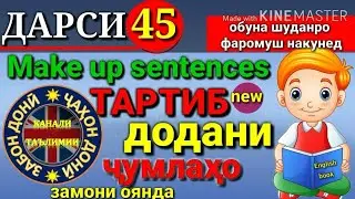 ТАРТИБ ДОДАНИ ҶУМЛАҲО/Замони Оянда/Омухтани забони Англиси (Дарси 45) Урок/یادگرفتن انگلیس