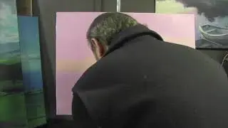 Игорь Сахаров, пейзаж с мельницей