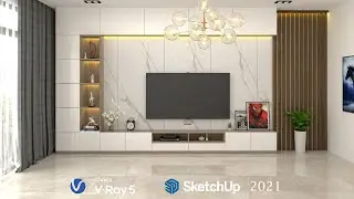 Interior Rendering Settings in Sketchup 2021 + Vray 5 Tutorial #06