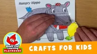 Hippo Craft for Kids | Maple Leaf Learning Playhouse