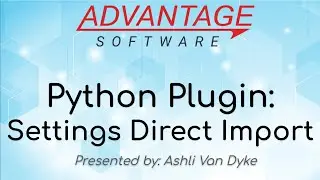 Python Plugin: Settings Direct Import