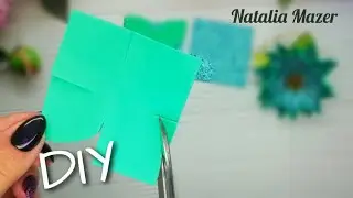 QUICKLY..SIMPLY.. MAKE FLOWERS FROM GLITTER FOAMIRAN IN 5 MINUTES