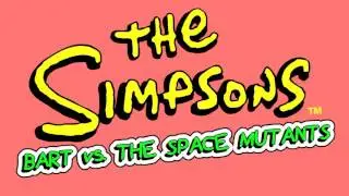 Pause Screen - The Simpsons: Bart vs. the Space Mutants