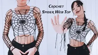 Crochet Spider Web Top Tutorial | Chenda DIY