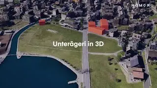 Unterägeri in 3D - Integrating CAD designs in a large scale 3D model