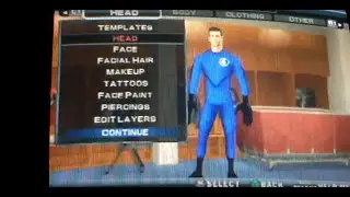 WWE SVR2011 on PS2 How to create Mr.Fantastic & moveset (CAW)