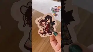 Demon slayer stickers! #demonslayer #kny #sticker #tanjiro #zenitsu #shinobu #fanart #anime
