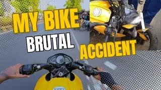 my bike pulsar ns200 brutal accident | pulsar ns200 seat cover in just ₹150 #motovlog