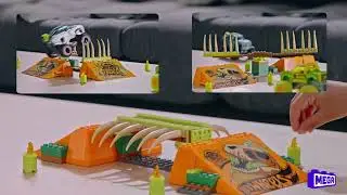 MEGA™ Hot Wheels® Smash 'n Crash Mega-Wrex™ Boneyard Stunt Course | AD