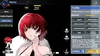 Azur Lane: KMS Weser L2D Skin Talk & Move (Urbane Onyx)