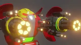 E-123 Omega Weapons Test Sound | Blender Animation