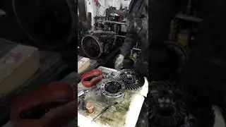 разборка заднего моста  погрузчика Hitachi LX 100-05(2)