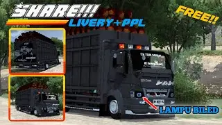 RILIS!!..SHARE LIVERY DAN MOD CANTER SAWIT JAMBI STYLE NDR VARIAN WAK DOYOK FREE #bussid #modbussid