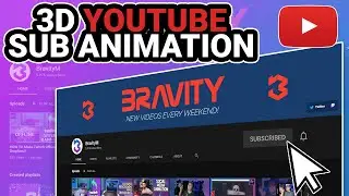 CUSTOM 3D YouTube Sub Animations!