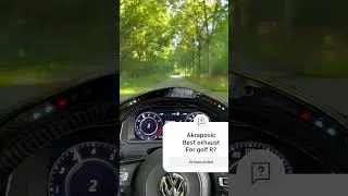 Golf R - akrapovic LOUD PULL & DSG FARTS